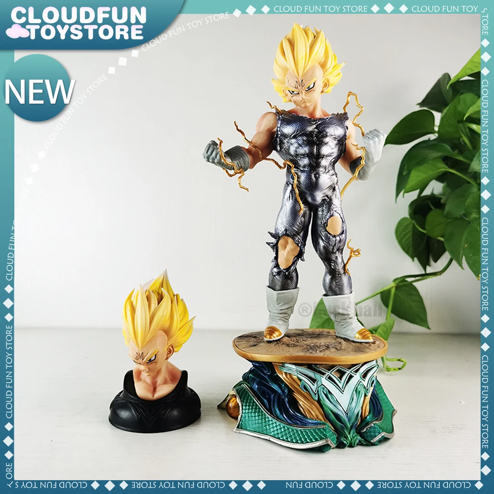 34cm Dragon Ball Figure Vegeta Iv Anime Figure Enchantment Vegeta Figurine Model Statue Doll Collection Decoration Toys Kid Gift