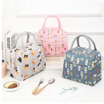Borsa termica per l'isolamento della maniglia della borsa per il pranzo per le donne borsa per il pranzo per bambini borsa per alimenti termica per la colazione portatile da viaggio per picnic