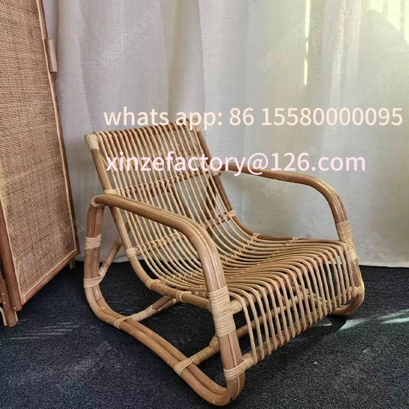 

Customizable rattan single sofa natural