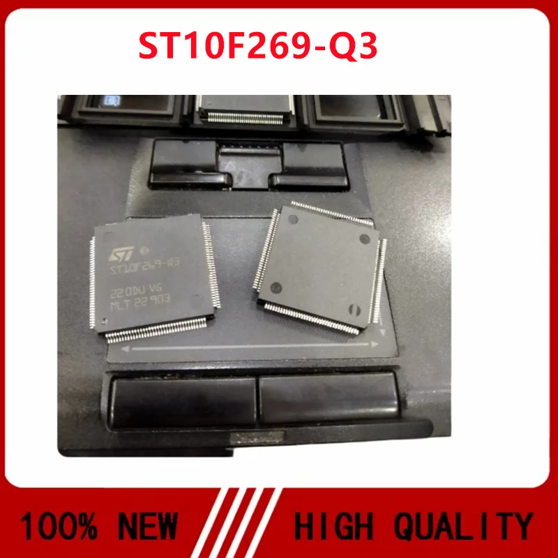 1-5PCS New original ST10F269-Q3 ST10F269Q3 QFP144 CPU SMT 16-bit MCU ST10F269Z2Q3 ST10F269Z2Q6 Thick-Package QFP144 In Stock