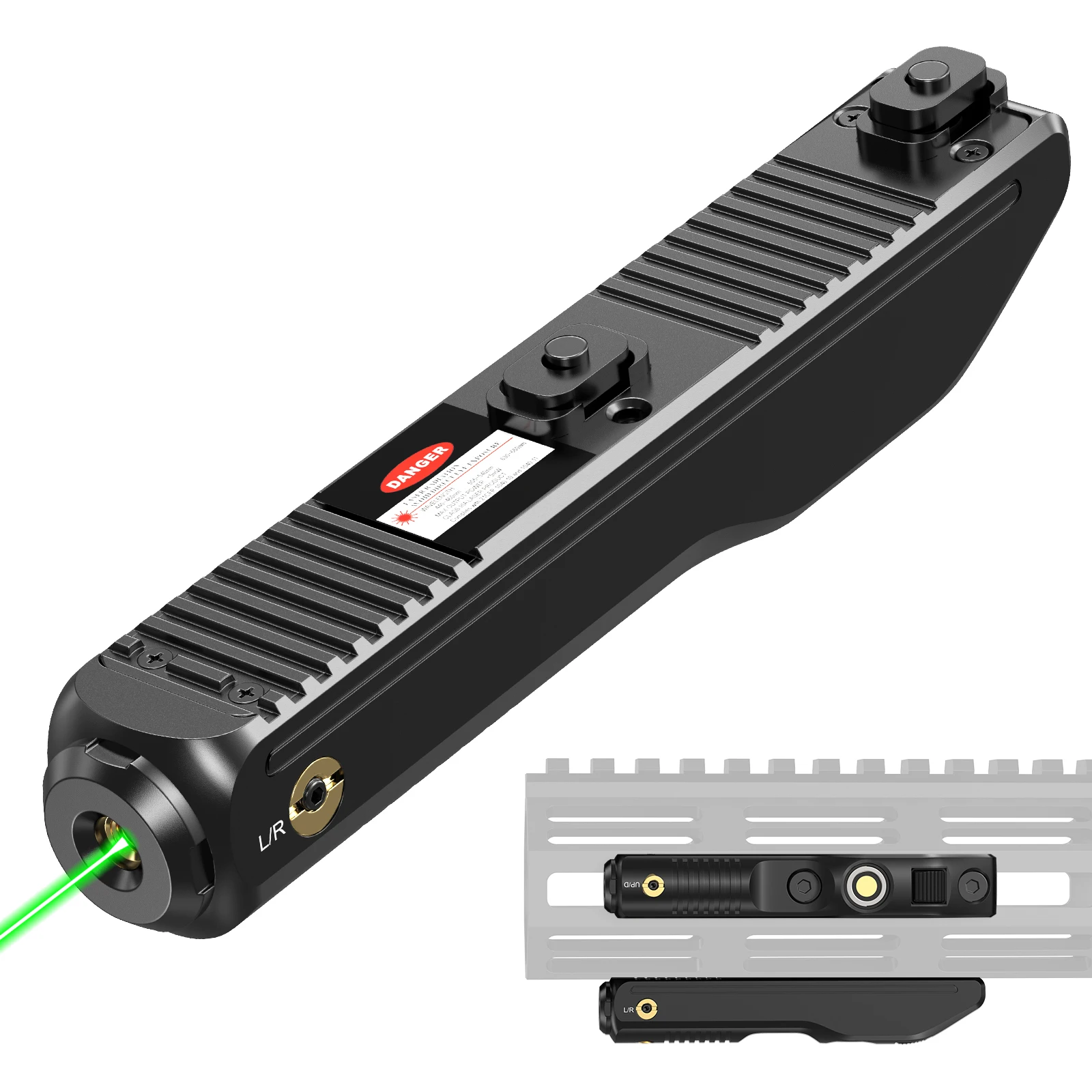 1126 Red/Green Dot Dry Fire Laser Training System , dedicated M-Lok rail compatibility, magnetic fast charging.