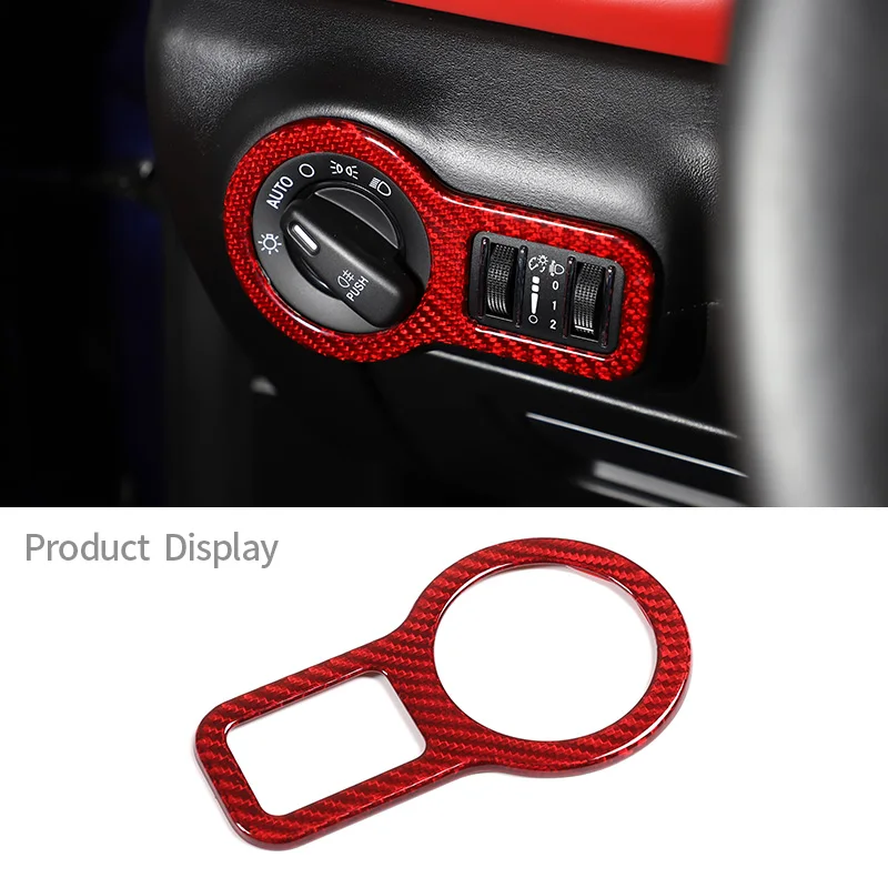 

For Maserati Ghibli Quattroport 2014-21 Car Hheadlight Switch Engine Start Button Decoration Cover Stickers Car Accessories Red