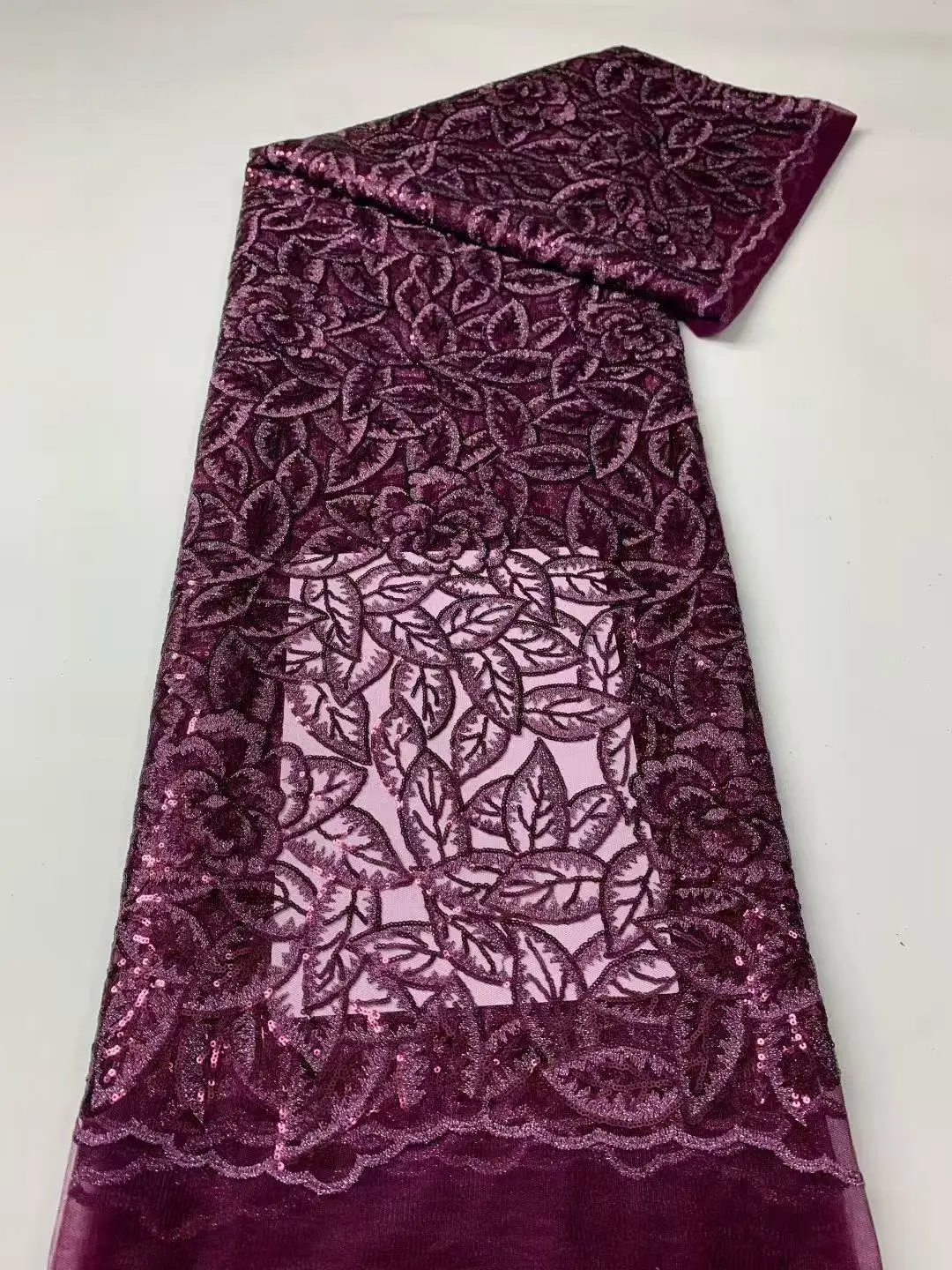 Tela de encaje africano de lujo, 5 yardas, alta calidad, 2026 cordón nigeriano, telas de encaje guipur, tela de tul blanco para vestido de novia