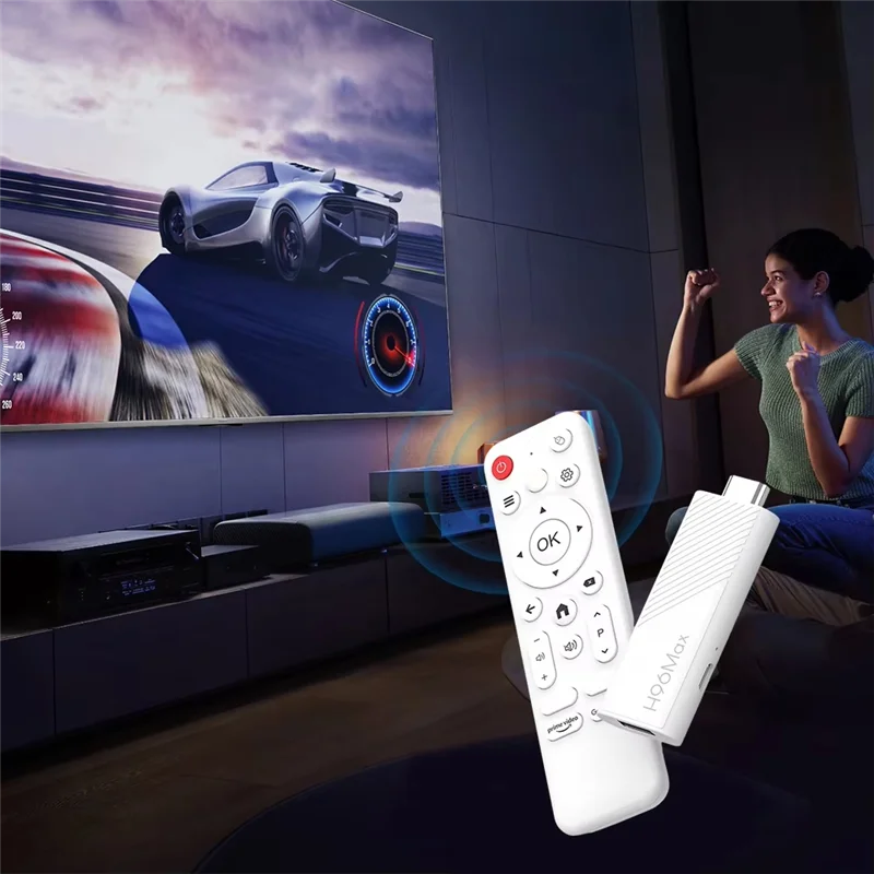 HFES Android 14.0 TV Stick 4K Mini TV Stick WIFI BT5.0 Android TV Stick Allwinner H313 Quad Core With Remote