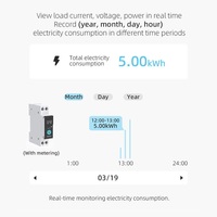 Smart WiFi Switch 10A for 1P+N DIN Rail with Detailed Energy Monitoring and Remote Control via Smartphone Apps