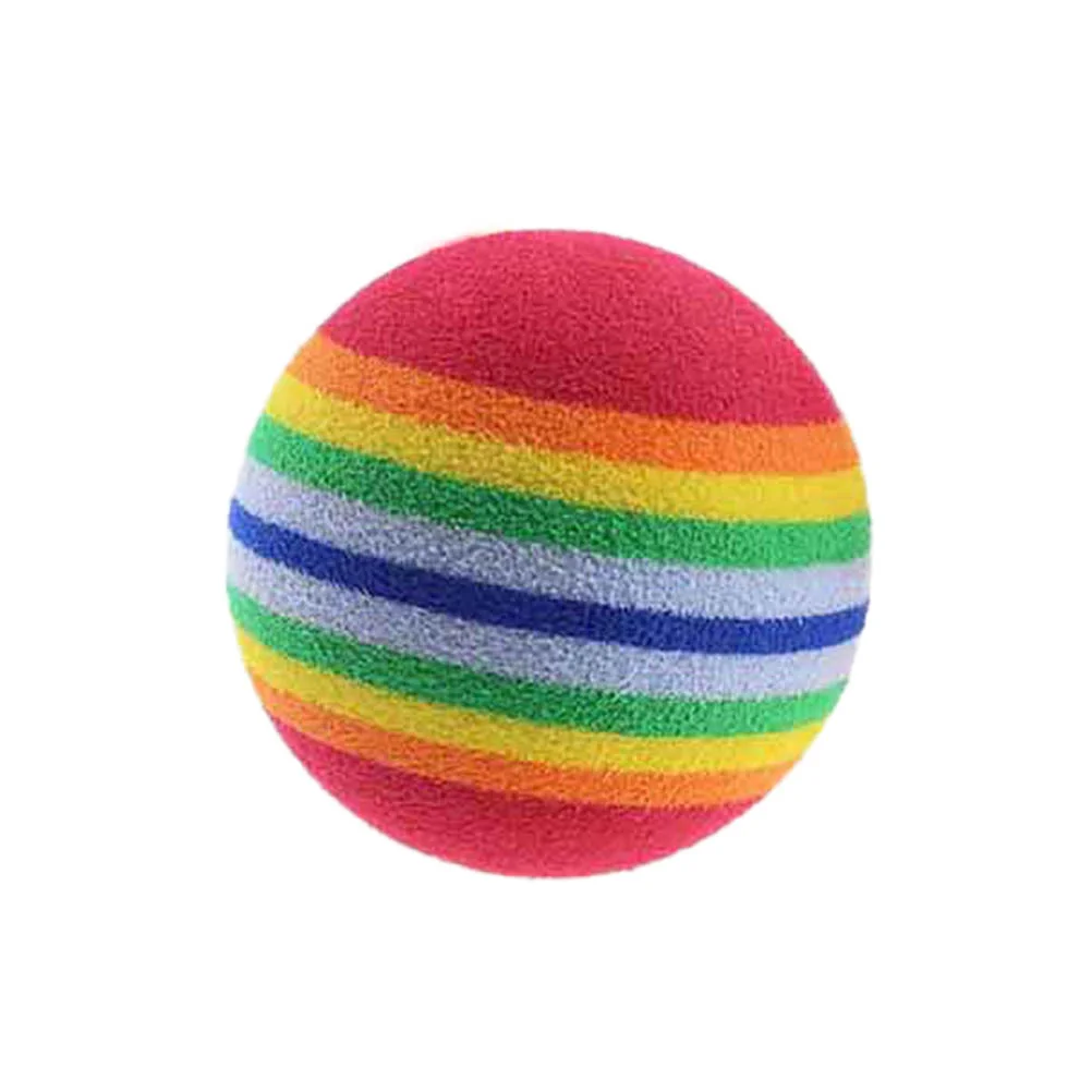 

8 Pcs Rainbow Ball Five Colors Indoor Toys Sports Size 1 Practice Foam Training Sponge