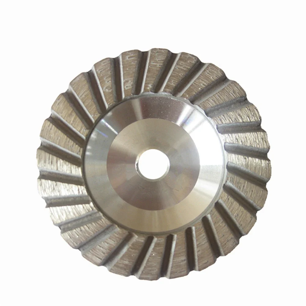 Diamond Grinding Disc for Concrete  9 Piece Set with Aluminium Base Stone Grinding Cup Wheel 4 & 5 Inch Continuous Rim Turbo