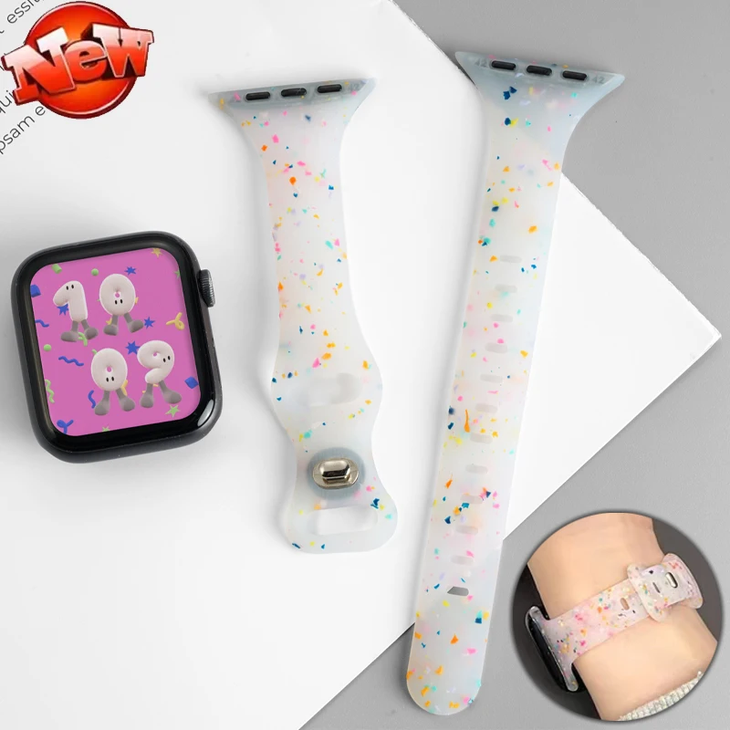 Sport-Silikonarmband für Apple Watch Band Ultra 3 2 49mm 46mm 42mm 45mm 44mm 40mm 41mm Armband IWatch Series 11 10 9 8 7 6 SE 5