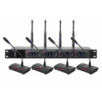 QS For High Quality Professional Uhf Wireless Microphone Conference System Long Range gooseneck table 2 4 8 16 Channel Cordless