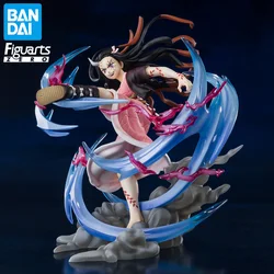 Original In Stock BANDAI Figuarts ZERO Extra Battle Anime Demon Slayer Phantom In Progress Kamado Nezuko Figure Anime Model Toy