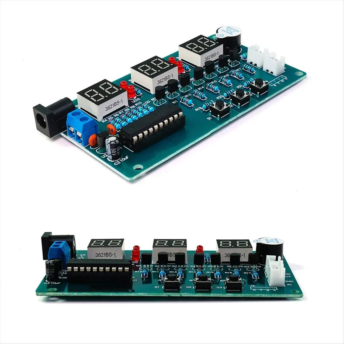 ABGN Electronic Clock DIY Kits Digital Tube LED Display Suite Electronic Module Parts and Components DC 5V-12V