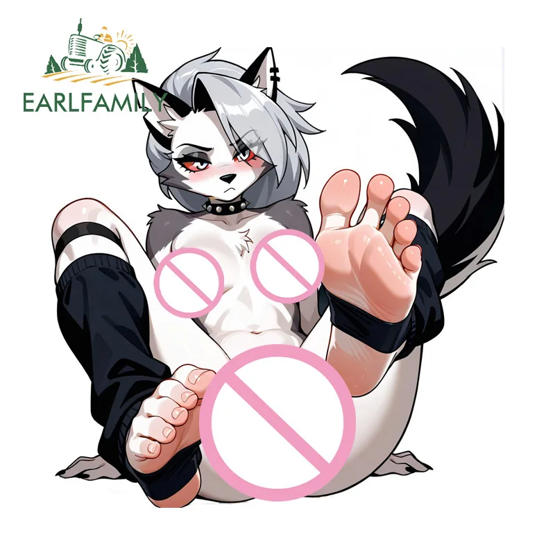 EARLFAMILY فروي Helluva Boss Loona NSFW ملصقات السيارات العارية شخصية الثلاجة SUV السيارات JDM الشارات ديكور مقاوم للماء #6