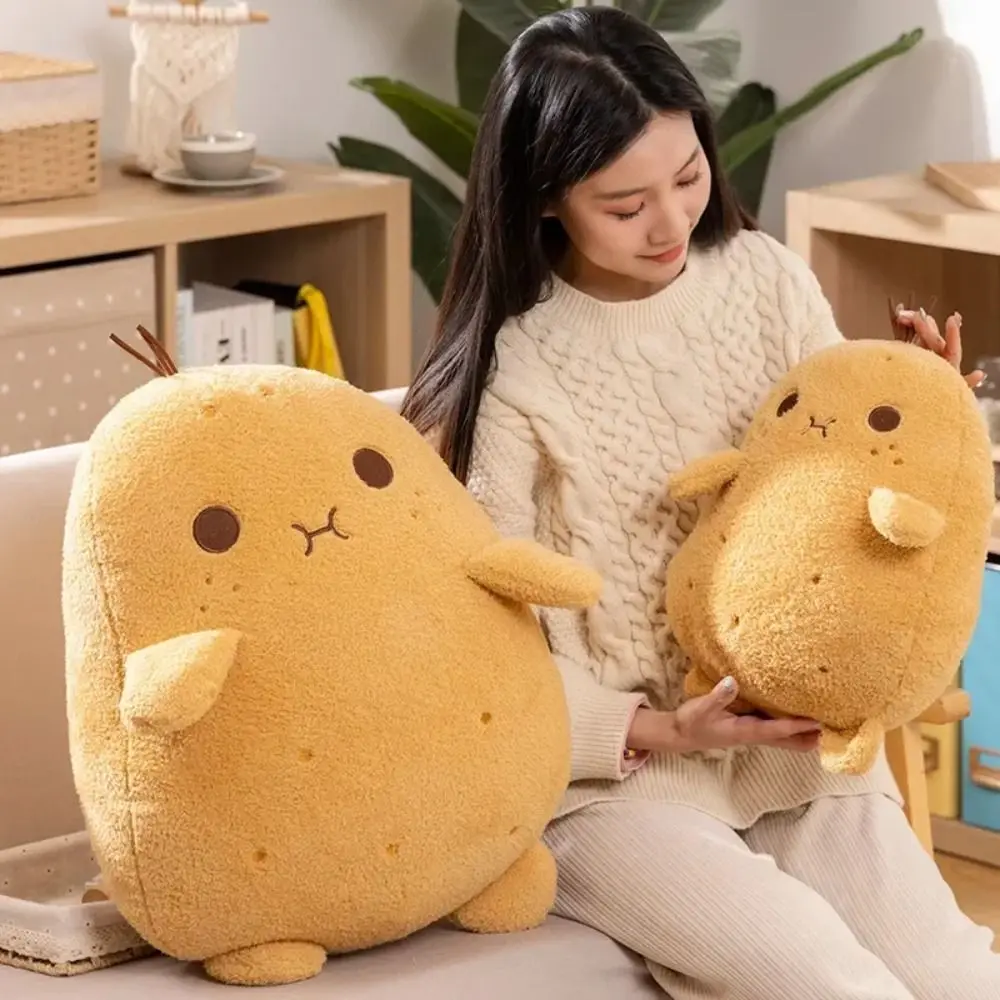 

PP Cotton Small Potato Plush Doll Plush Stuffed Soft Funny Food Plush Doll Fluffy Ins Plant Spud Throw Pillow Home Party Decor