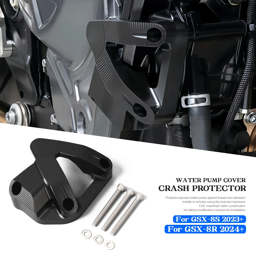 

New Engine Case Water Pump Cover For SUZUKI GSX-8R 2024-2026 GSX 8R 8S GSX-8S 2023-2026 Motorcycle Engine Guard Crash Protector