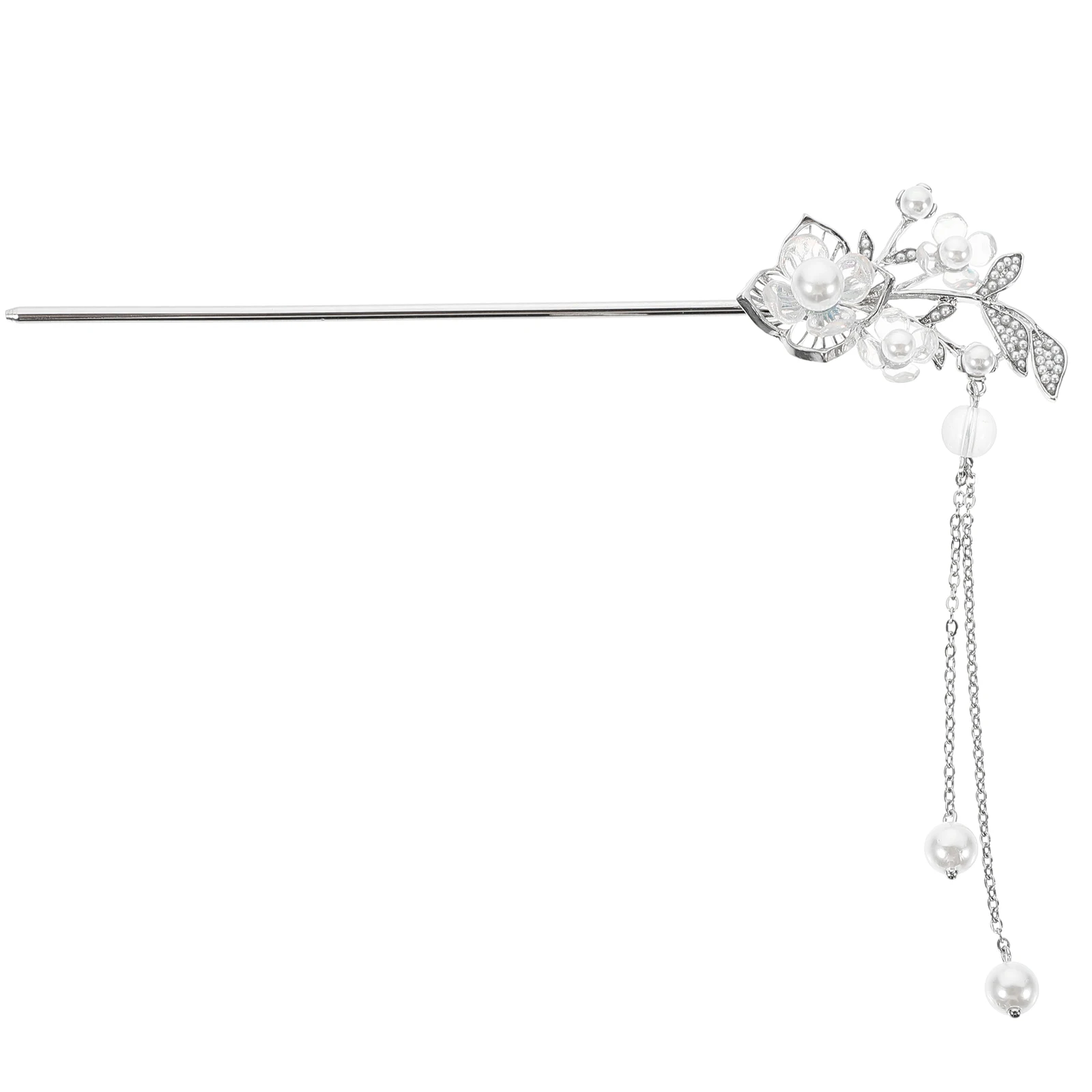 

Vintage Hairpin Stick Metal Accessories Tassel Decor Chinese Style Bun Pins Women Hair Chopstick For Bride Wedding Party Prom