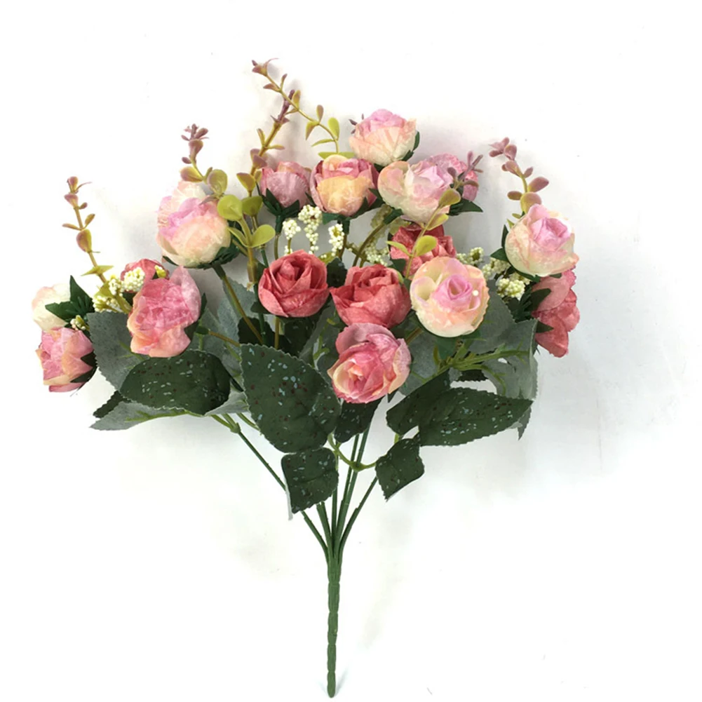 Artificial Rose Bouquets Made for Wedding Flower Girl Baskets Home Side Table Accents and Office Private Office Shelving
