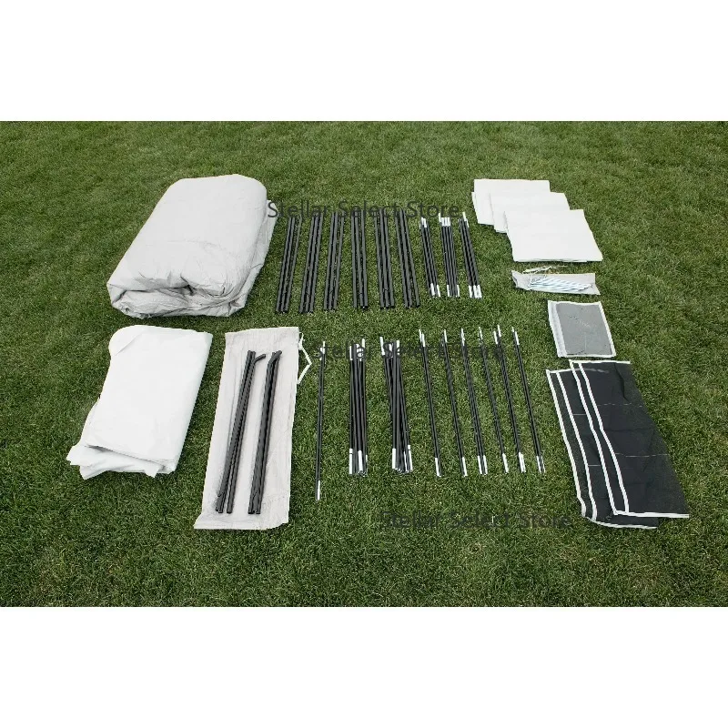 20-Person 4-Room Cabin Tent 3 Separate Entrances Events Large Party High Quality Camping Tent