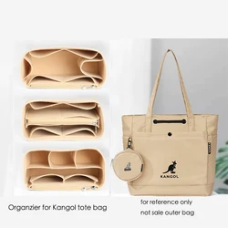 Fit for KANG Felt Insert Bags Organizer Makeup Handbag Organize Portable Cosmetic Base Shape