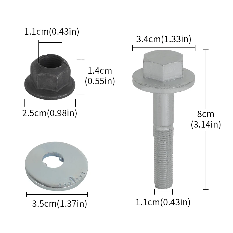 54640-3R000 Rear Suspension Eccentric Screw Arm Bolt Adjust for Hyundai i40 ix35 Sonata Tucson for Kia Magentis Optima Sportage