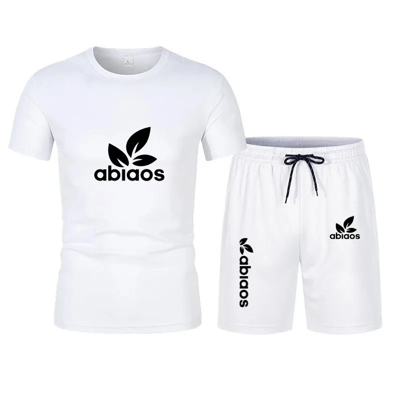 Summer Men Sets New Luxury Brand T-Shirts Clothing Designer Clothes Fashion Quick drying Tees Sportswear Tops Shorts 2 Piece Set