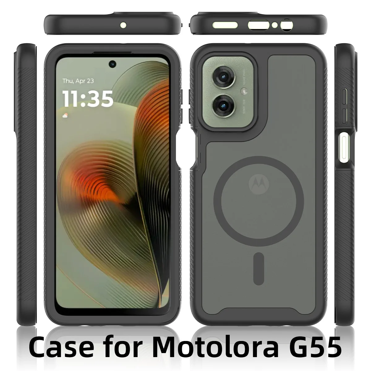 Good Quality Drop Protector Case For Magsafe For Motorola Moto G06 G56 G86 G05 G15 G35 G55 G17 G67 G77 Clear Matte Hard PC Cover view 6