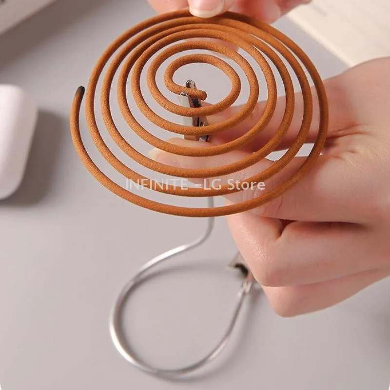 Metal Double Ended Mosquito Coil Clip Portable Broken Incense Clip Stand Mosquito Coil Rack Photo Folder Label Card Holder