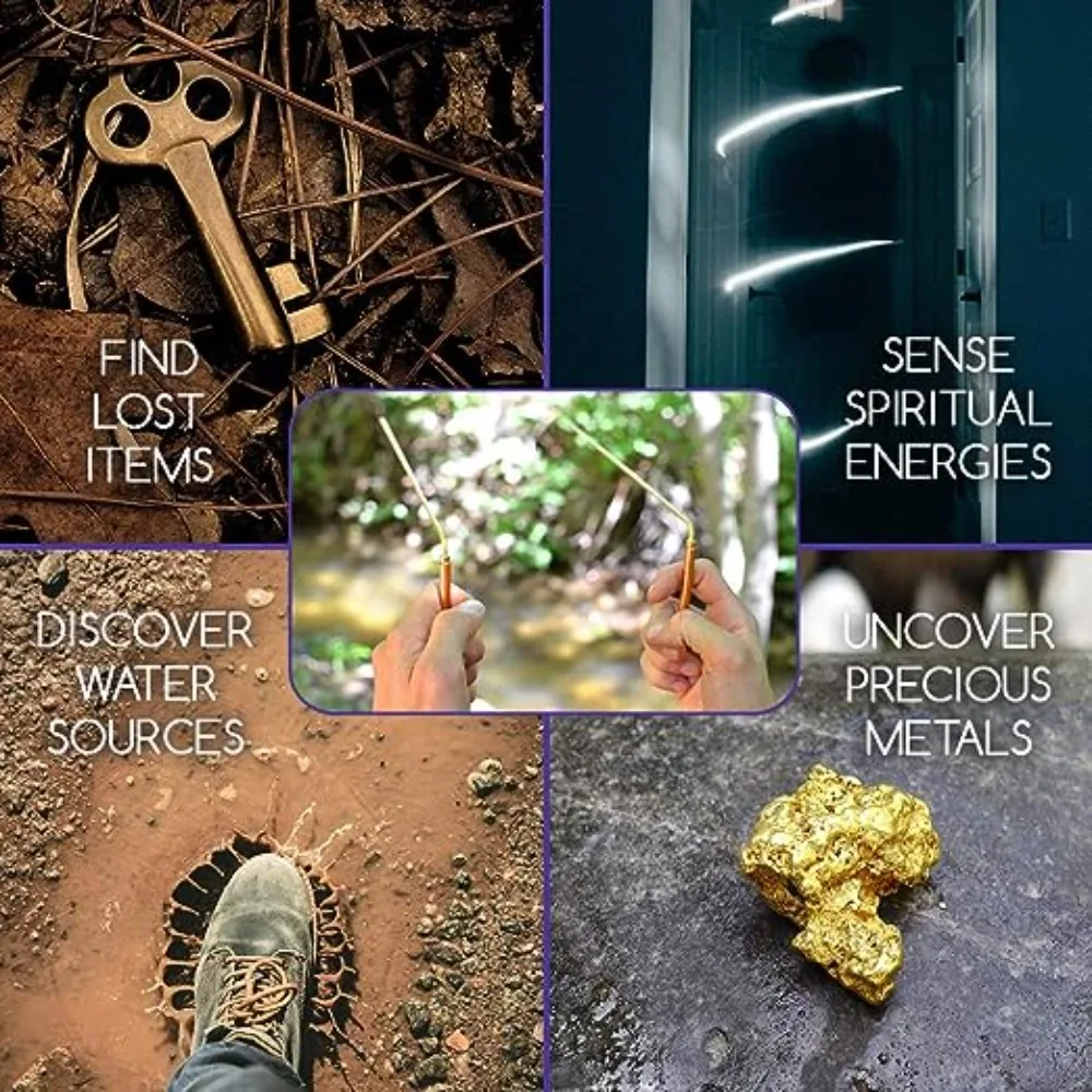 2 قطعة العناصر المدفونة النحاس النقي معدات صيد الأشباح 99.9% قضبان التغطيس النحاسية صائدو الأشباح صيد الأشباح