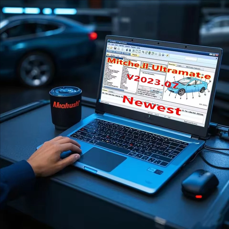 Software per auto Alldata 10.53 con diagrammi di cablaggio in profondità e Mitchell Ultramate 2023.07 per riparazioni auto avanzate