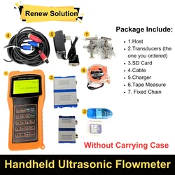 Tuf-2000h Handheld Ultrasonic Flow Meter Portable Flowmeter Ts-2 Dn15-dn100 Tm-1 Dn50-dn700 Without Package Case