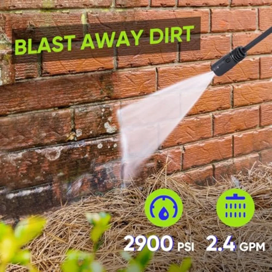 منظف الضغط العالي من STEELITE مع فوهة قابلة للتعديل وسلك طاقة خرطوم بطول 20 قدم مثالي لتنظيف ممر السيارات والطوابق الخشبية C #2