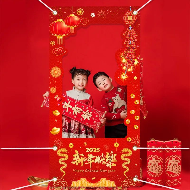 Happy New Year 2025 Photography Backdrop Spring Festival Chinese New Year Party  Decor Background