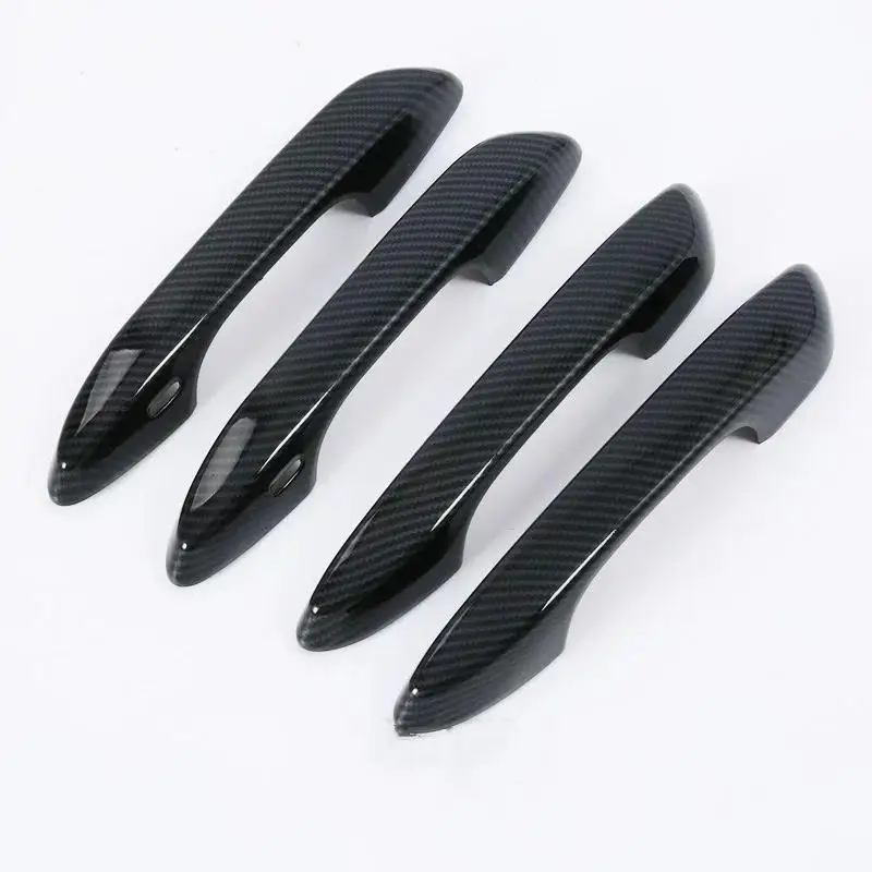 For 18 Lexus ES modified special external handle decoration carbon fiber pattern car door handle protective shell