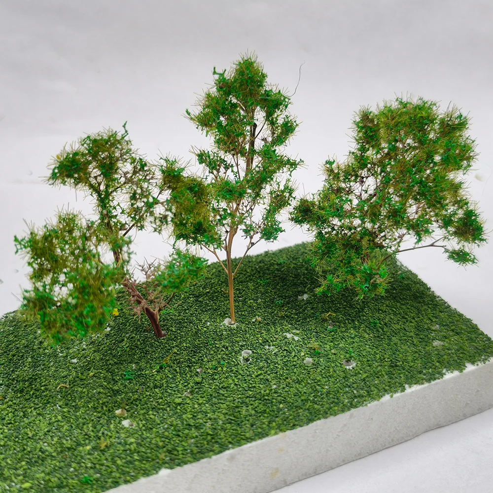 5 Stück/Flasche Meeres-Schaumstoffbaum-Modellbausatz, Höhe 4-6 cm, Miniatur-Kunstbüsche für Diorama, Eisenbahn-Layout, Sandtisch, DIY-Landschaftsgestaltung – Detail 3