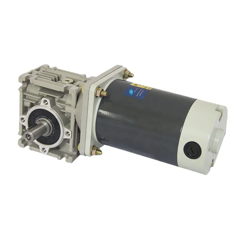 DC gear motor 12v 24v  has worm  box and high torque, low speed