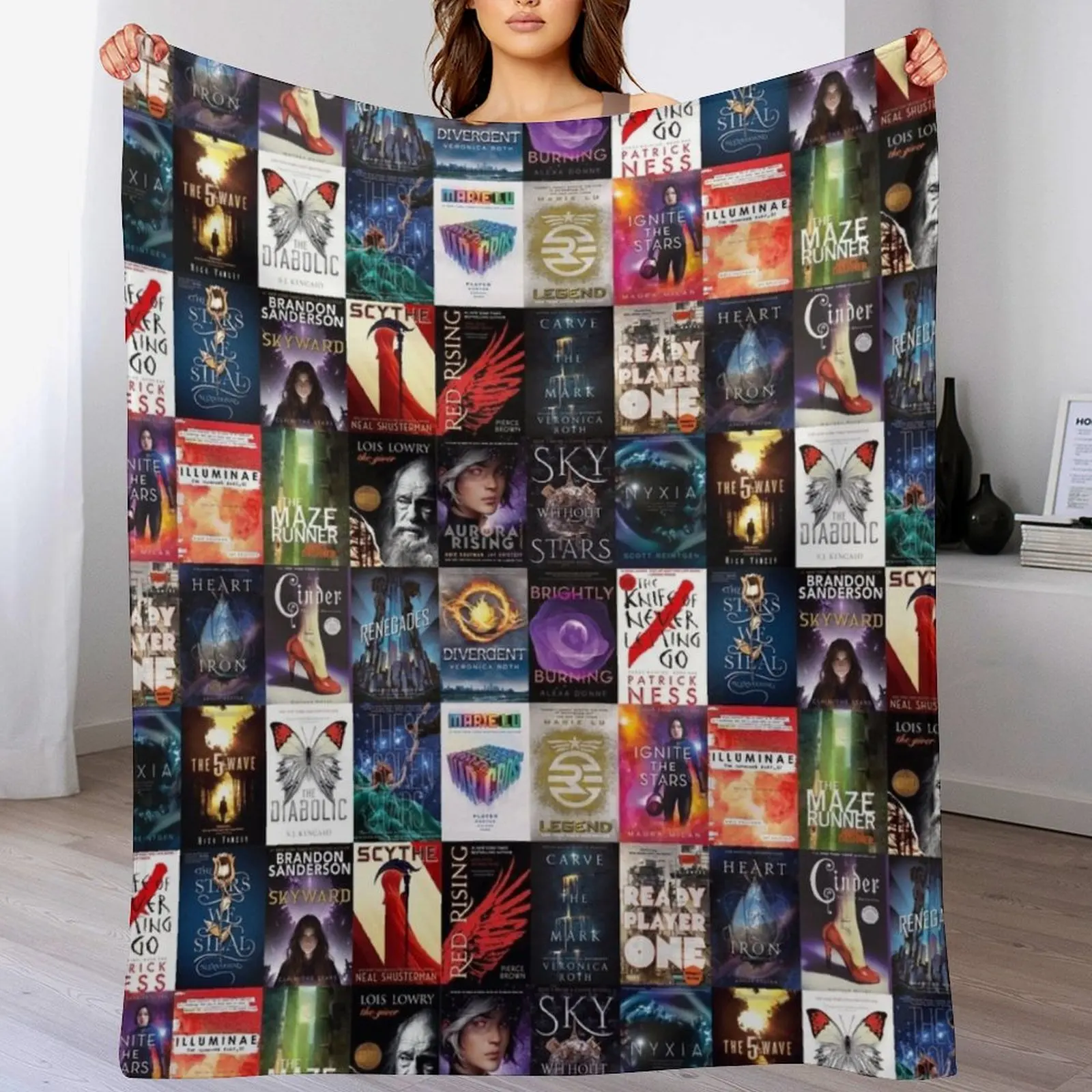 

YA Sc-fi Throw Blanket Soft funny gift sofa bed Plaid on the sofa Blankets