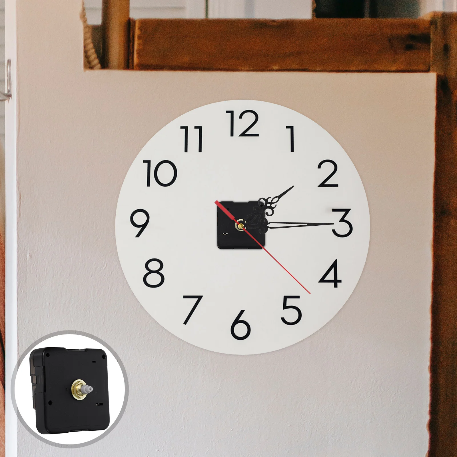 

3Pcs Quartz Clock Movement Precision Silent Operation Powered Replacement Wall Clock Mechanism DIY Repair Parts