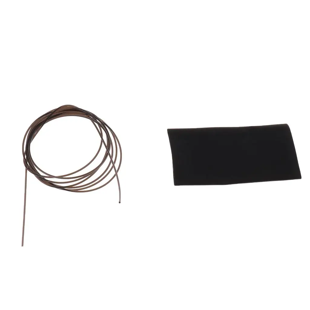 Violin Tailpiece Bow Hair Natural Mongolian Horse Hair Instrument Parts for Colorful Strings Performance
