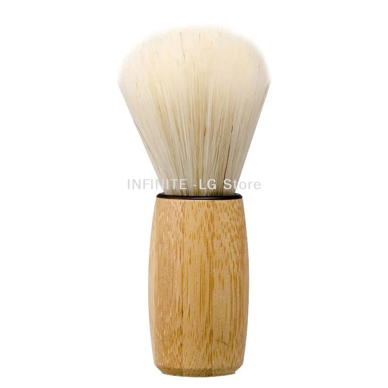 1 Pcs Beard Shaving Brush Makeup Brushes Wooden Handle Bristle Hair Salon Barber Soap Foam Shave Men Facial Cleaning Tools view 5