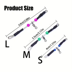 10pcs/15pcs Stainless Steel Bearing Swivel Fishing Connectors - Durable, Multi-Color, Easy-to-Use for Anglers