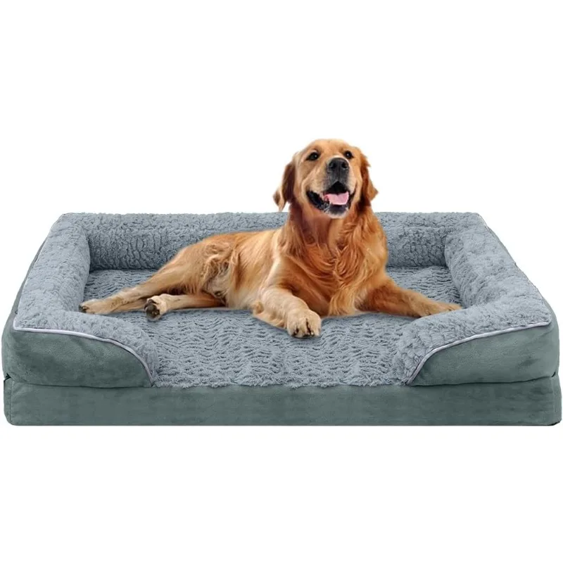 Orthopedic Dog Bed Washable Luxury Plush Dog Cage Bed Comfortable Dog Nest Mat Non Slip Pet Sleeping Mat