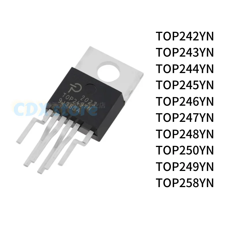 5PCS New TOP242YN TOP243YN TOP244YN TOP245YN TOP246YN TOP247YN TOP248YN TOP249YN TOP250YN TOP258YN TO-220 IC Chip In Stock