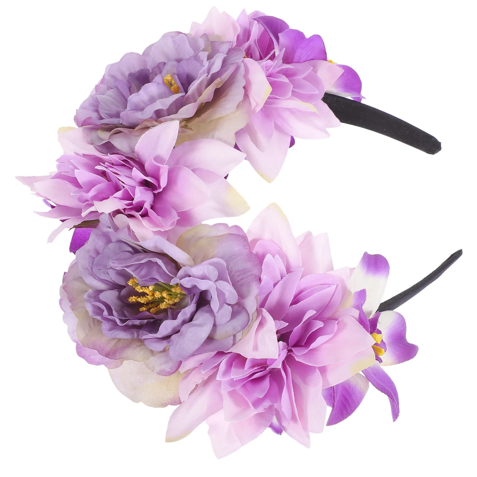 Simulated Flower Headband Romantic Peony Flower Design Floral Headpiece Trendy Party Accessory Floral Headband