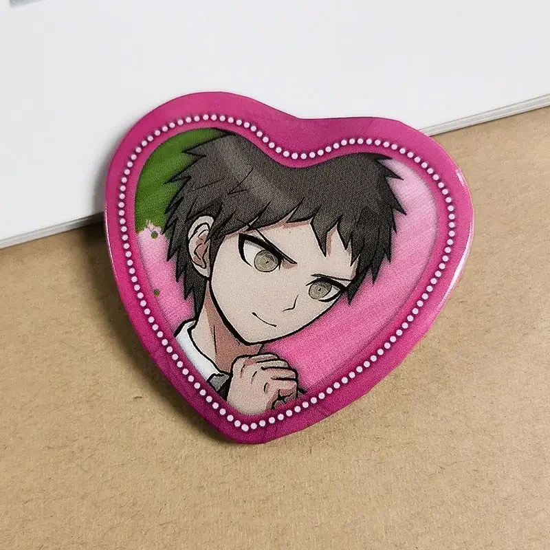 دانغانرونا الحب شارة ميكان تسوميكي ناجيتو كومايدا هيناتا هاجيمي نانامي شياكي أنيمي شارة معدنية أكياس بروش دبوس تأثيري هدية