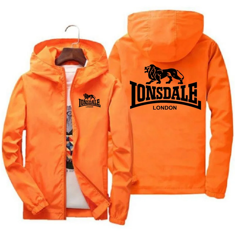 

LONSDALE Autumn Hip Hop Street Men's Fashion Fashion Sportswear Men's and Women's Leisure Jogging Anti UV and Rain Jackets Stude