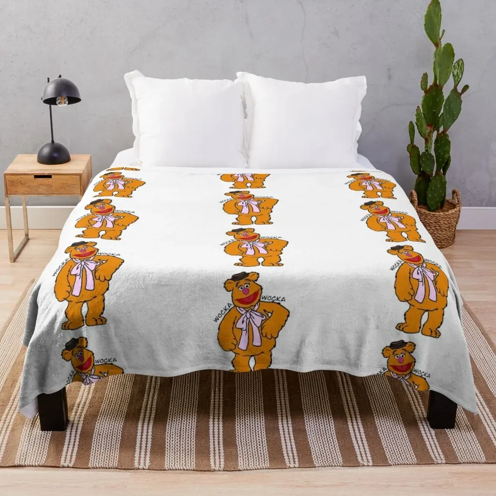 

The Muppets - Fozzie Bear Wocka Wocka Throw Blanket Air Conditioner Soft Blanket for Office Home