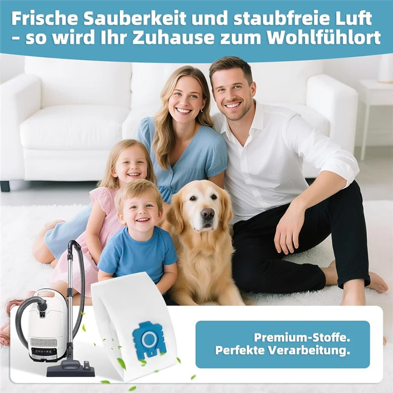 16Pcs Vacuum Cleaner Bags For  Vacuum Cleaner Hyclean 3D GN With 5Motors & 5Exhaust Filters Replaces 12281680-Best Selling