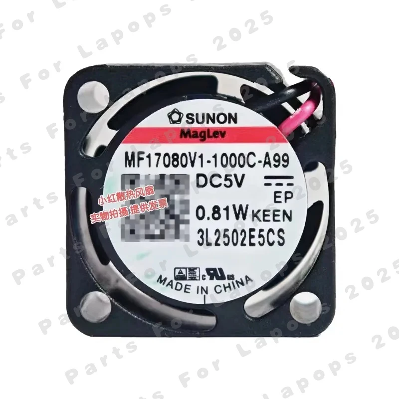 

J New Cooler Fan For SUNON MF17080V1-1000C-A99 Mini 1.7CM Cooling Fan 1PCS 17×17×8mm