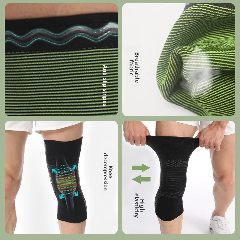 أكمام ركبة كرة السلة للرجال - دعم الركبة الصيفي الرقيق، حزام الرضفة، واقي مفصل الركبة للجري، الرياضات الخارجية