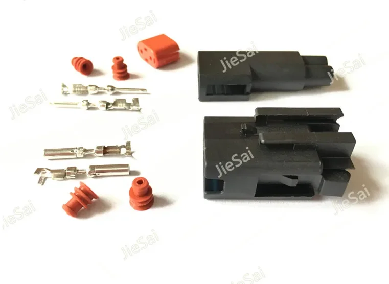 2 Pin Automotive Motor Car Engine Lamp Socket Plug Wire Harness Connector Waterproof Connector