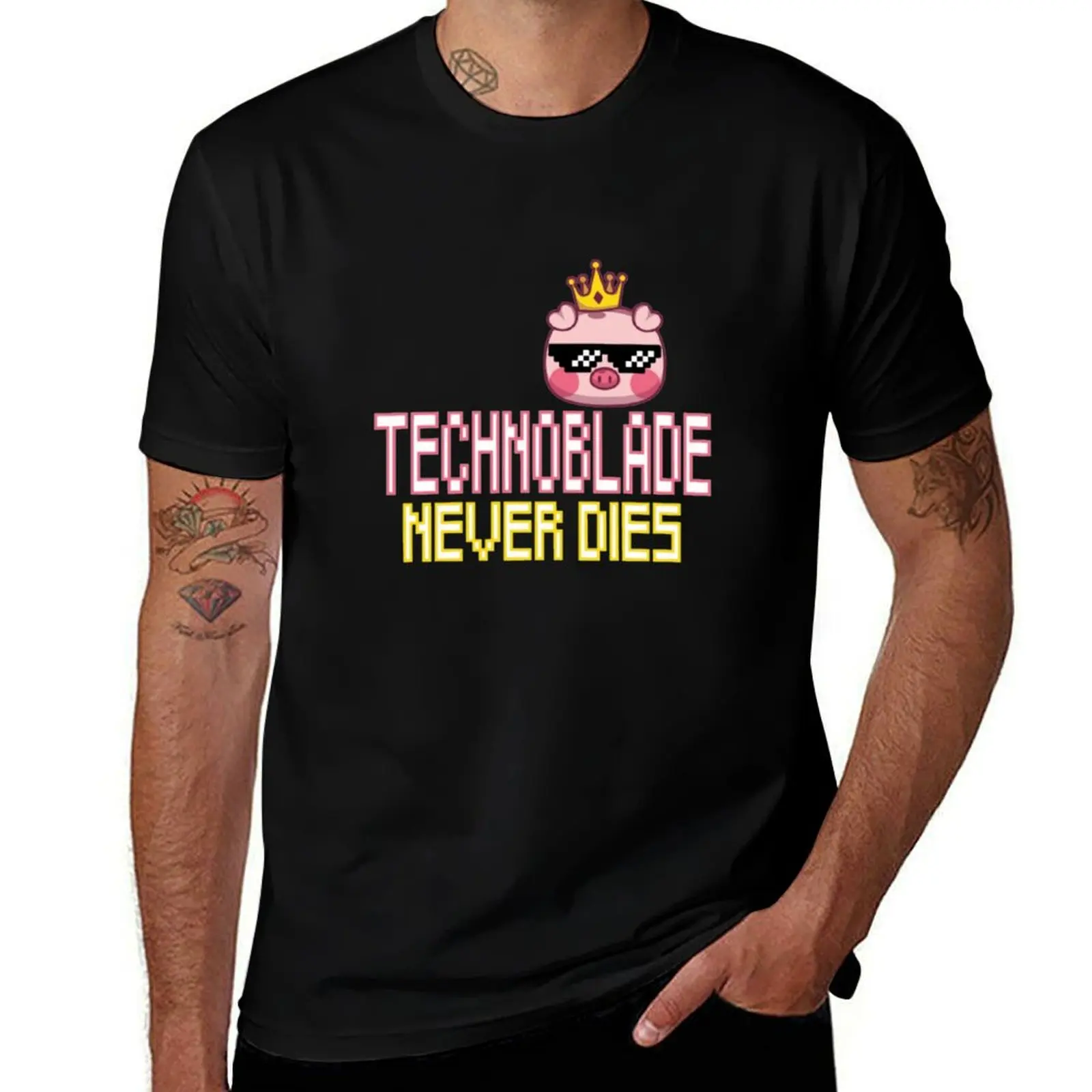 

technoblade for graphic dies shirts for man quality shirt T-Shirt t funny t shirts high t luxury man man brand never